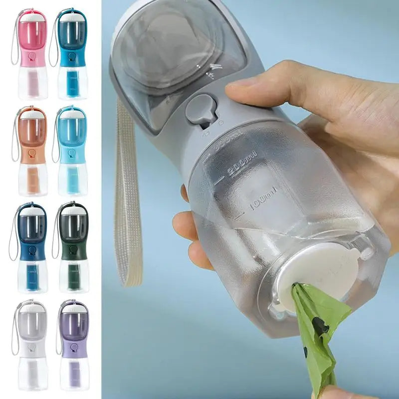 Pet Travel Cup: 3-in-1 Water, Food & Garbage Solution