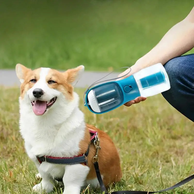 Pet Travel Cup: 3-in-1 Water, Food & Garbage Solution
